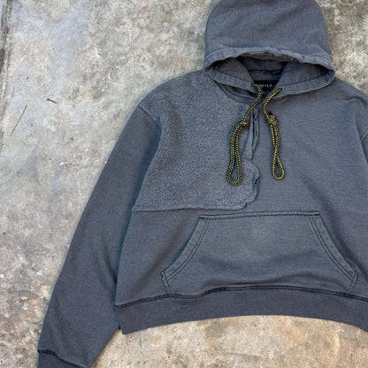 DECONSTRUCTED HOODIE IN CEMENT