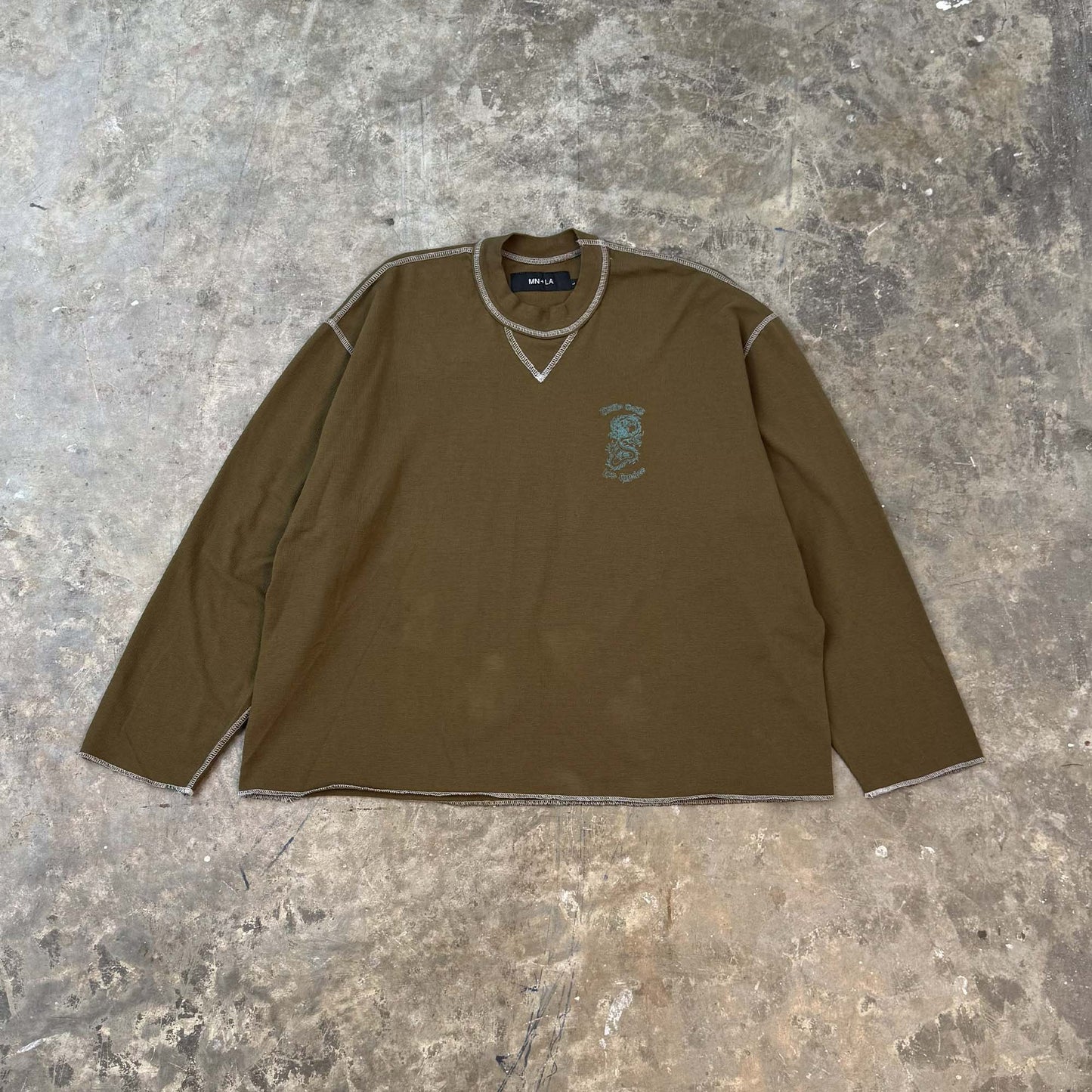 "YEAR OF THE DRAGON" LONGSLEEVE TEE V3 IN OLIVE