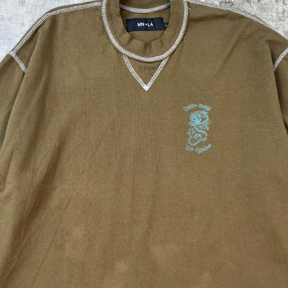 "YEAR OF THE DRAGON" LONGSLEEVE TEE V3 IN OLIVE