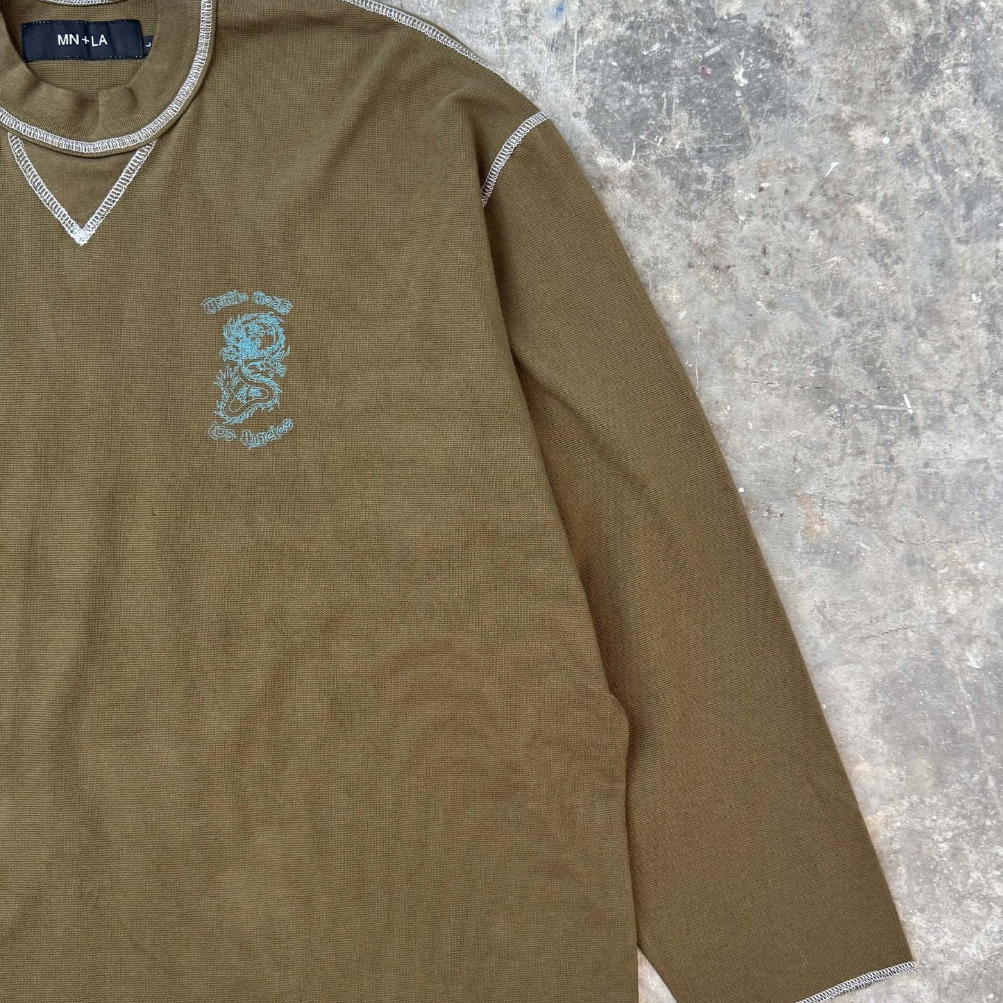 "YEAR OF THE DRAGON" LONGSLEEVE TEE V3 IN OLIVE
