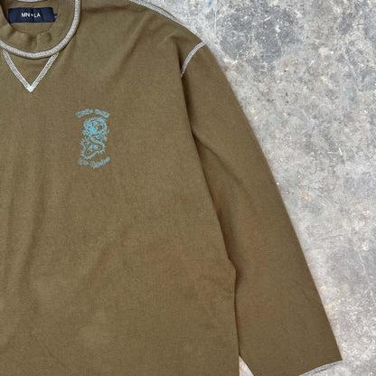 "YEAR OF THE DRAGON" LONGSLEEVE TEE V3 IN OLIVE