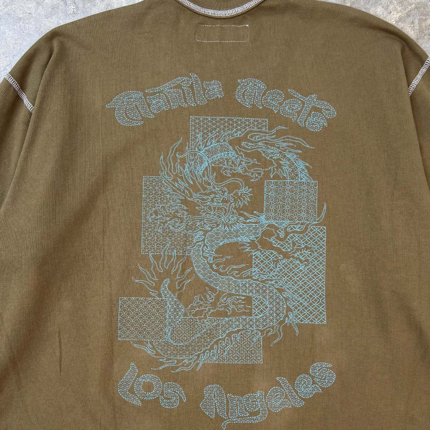 "YEAR OF THE DRAGON" LONGSLEEVE TEE V3 IN OLIVE