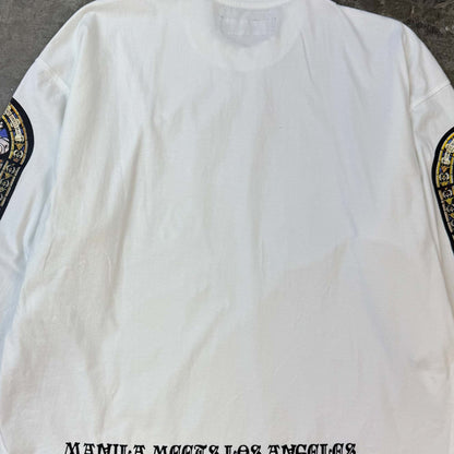 "LAST SUPPER" LONGSLEEVE TEE IN WHITE