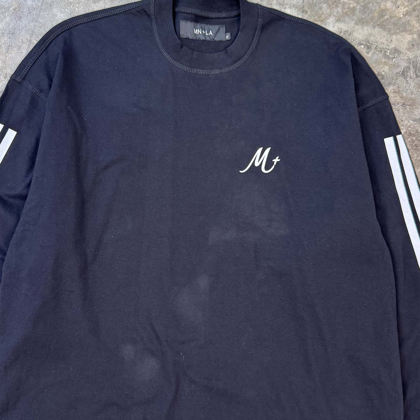 M+ LONGSLEEVE TEE IN ANTHRACITE