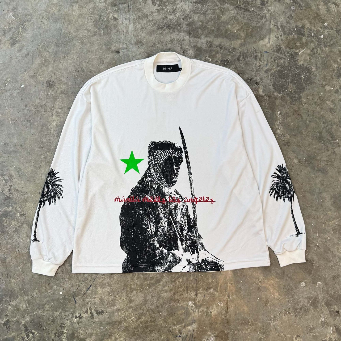 "DESERT PHANTOM" LONGSLEEVE TEE V2 IN WHITE