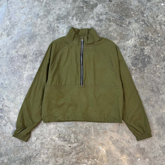 QUARTER ZIP L/S TEE V2 IN OLIVE