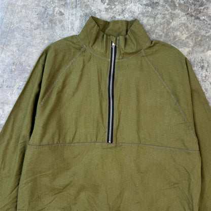QUARTER ZIP L/S TEE V2 IN OLIVE