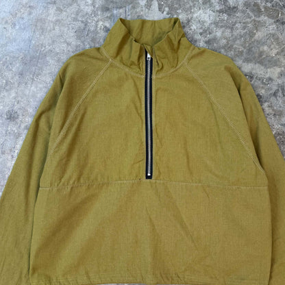 LINEN QUARTER ZIP L/S TEE V2 IN VERDUN