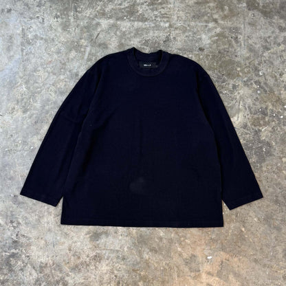 WAFFLE WEAVE LONGSLEEVE TEE V3 IN ANTHRACITE