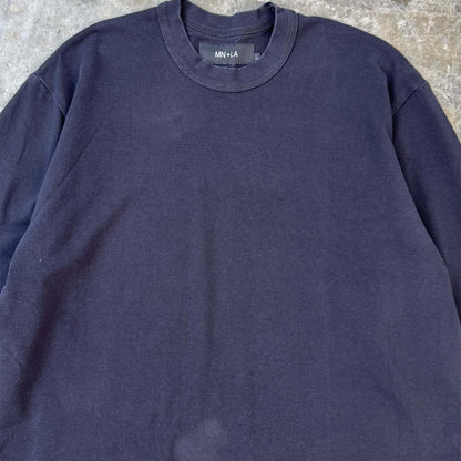 WAFFLE WEAVE LONGSLEEVE TEE V3 IN ANTHRACITE