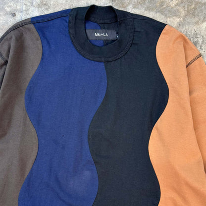 SWERVE CUTOFF SWEATSHIRT IN DEEP SEA