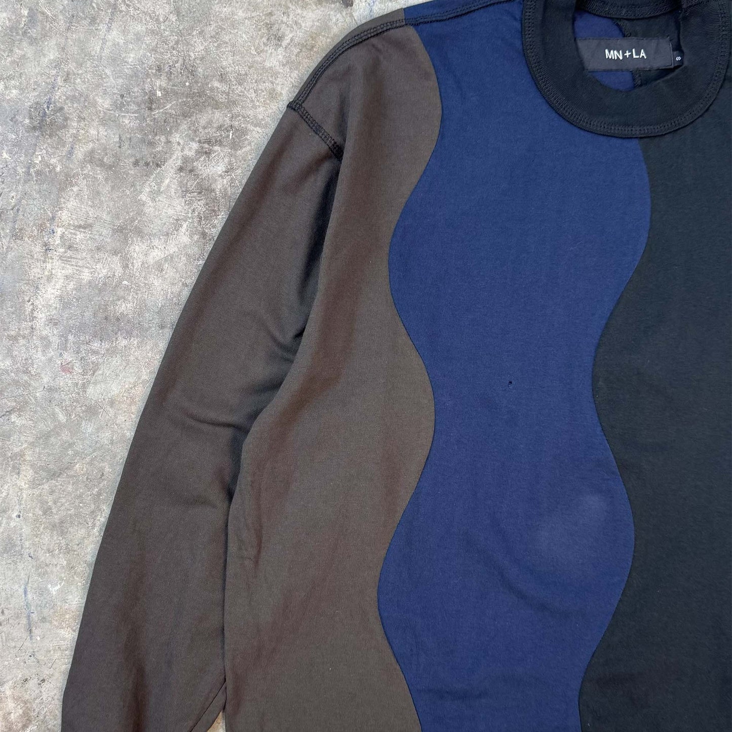 SWERVE CUTOFF SWEATSHIRT IN DEEP SEA