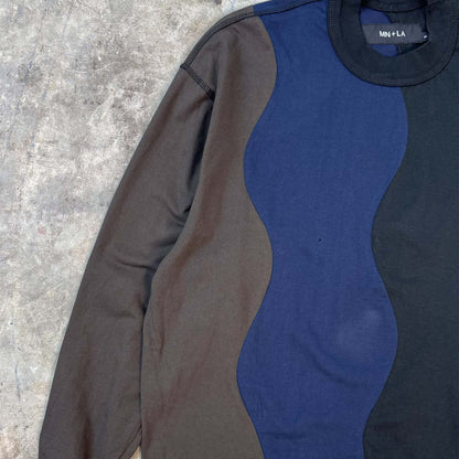 SWERVE CUTOFF SWEATSHIRT IN DEEP SEA