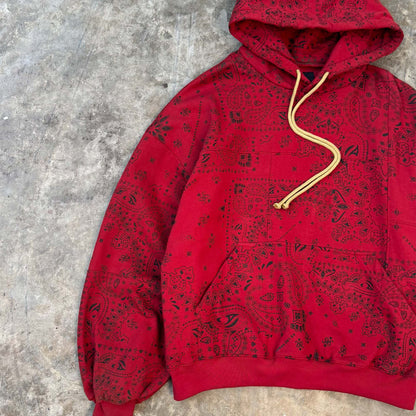 "CRIMSON PAISLEY" OVERSIZED HOODIE