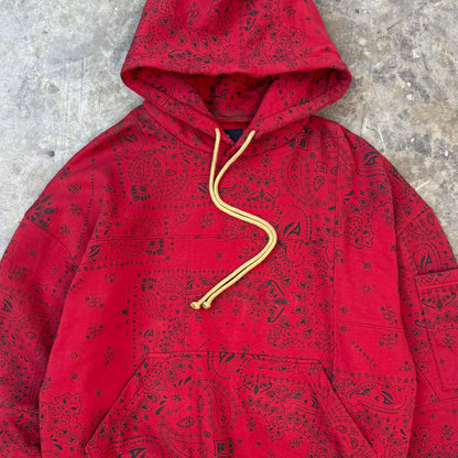 "CRIMSON PAISLEY" OVERSIZED HOODIE