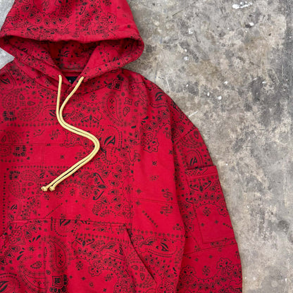 "CRIMSON PAISLEY" OVERSIZED HOODIE