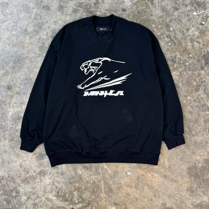 "COUGAR" SWEATSHIRT IN CAVIAR
