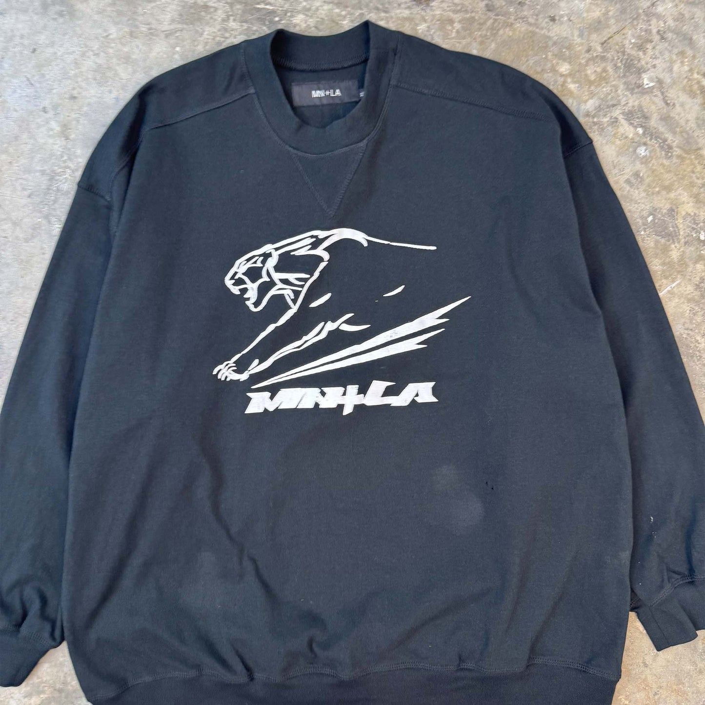 "COUGAR" SWEATSHIRT IN CAVIAR