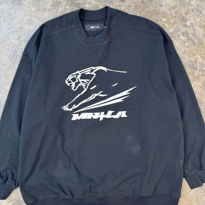 "COUGAR" SWEATSHIRT IN CAVIAR