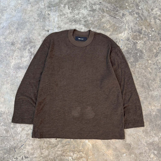 TOWEL TERRY LONGSLEEVE TEE V3 IN WOOD