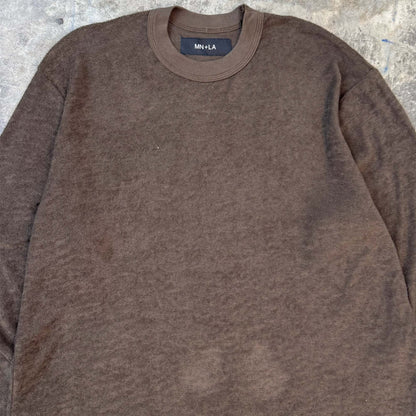 TOWEL TERRY LONGSLEEVE TEE V3 IN WOOD
