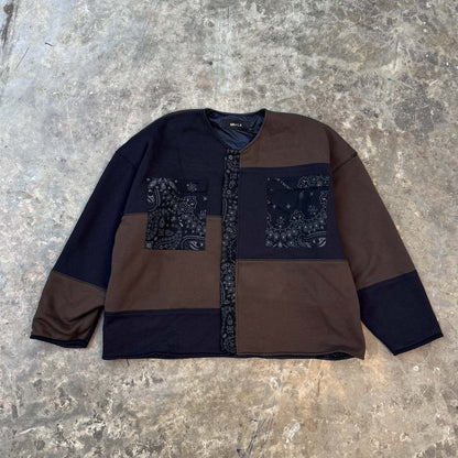 NEEDLEWORK CARDIGAN IN MIDNIGHT PAISLEY