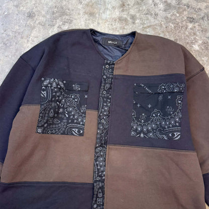 NEEDLEWORK CARDIGAN IN MIDNIGHT PAISLEY
