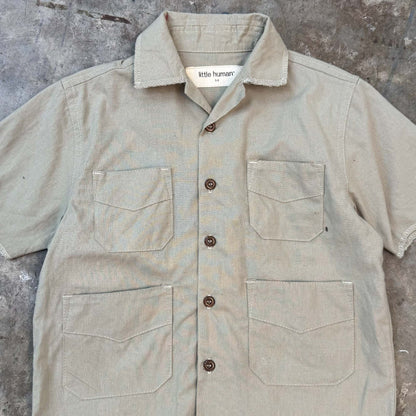 LITTLE HUMAN™ 4 POCKET CUBAN SHIRT IN TAN