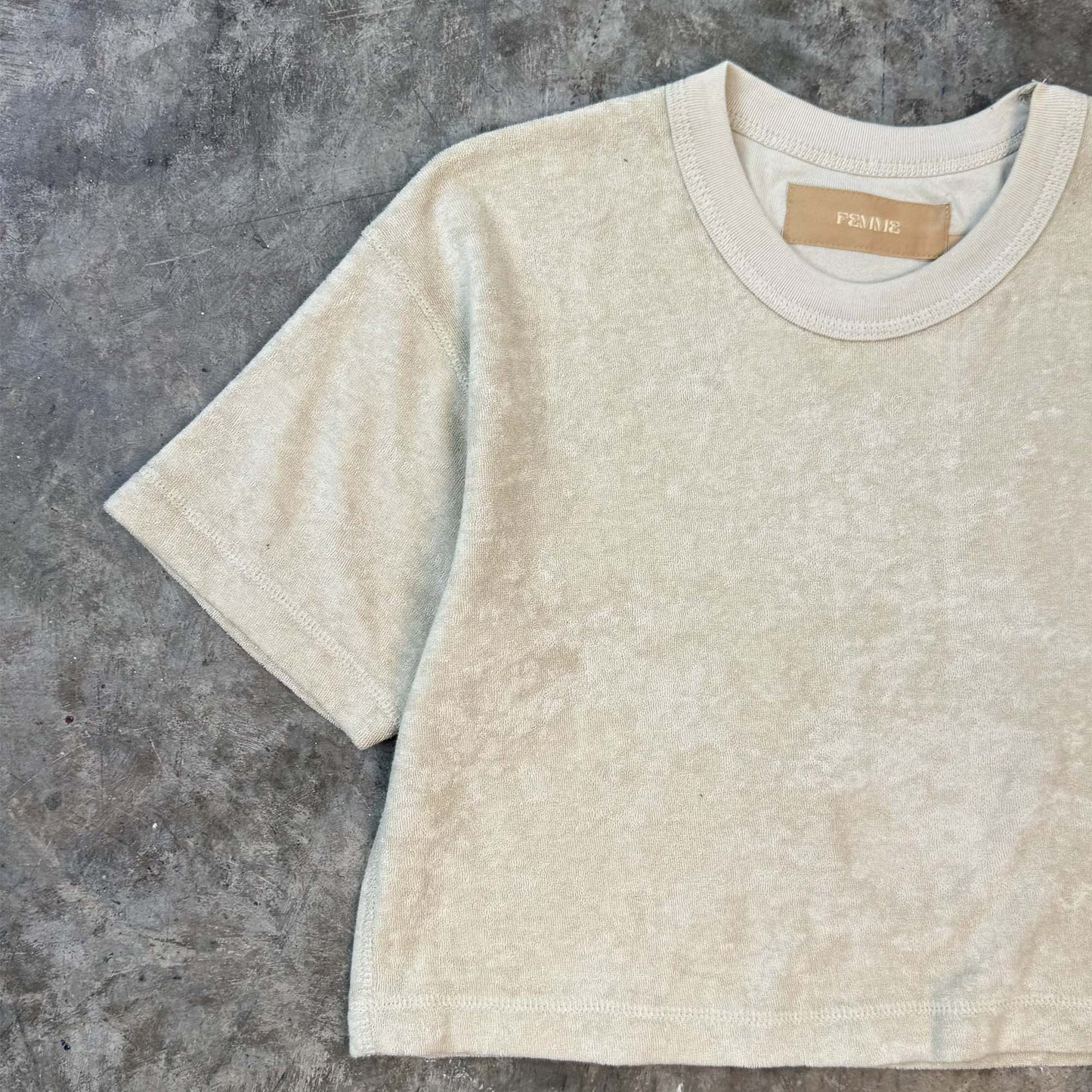 TOWEL TEE IN OAT