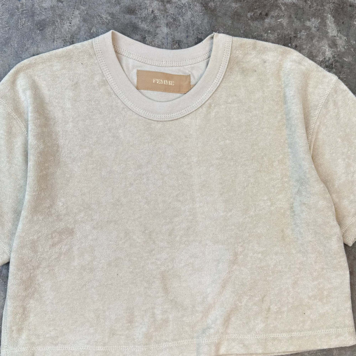 TOWEL TEE IN OAT