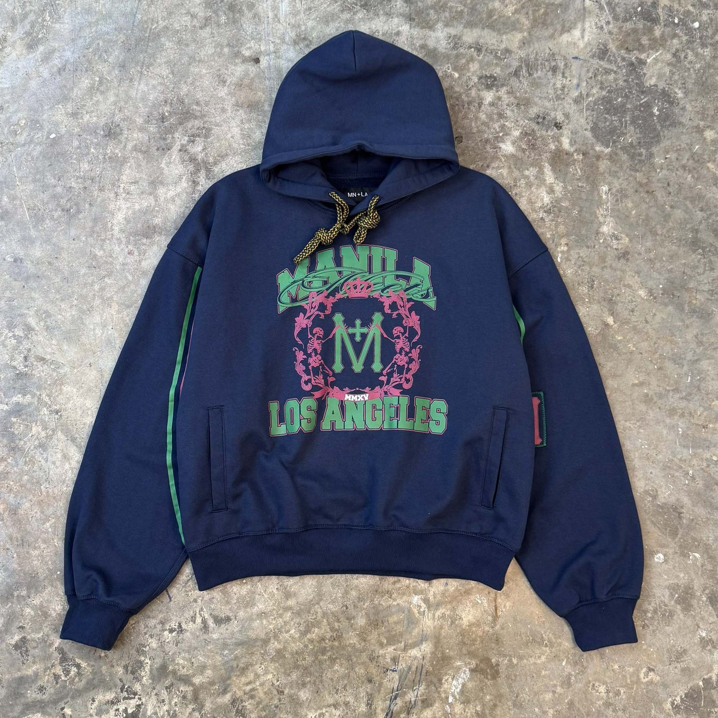 "FAST LANE" HOODIE IN NAVY