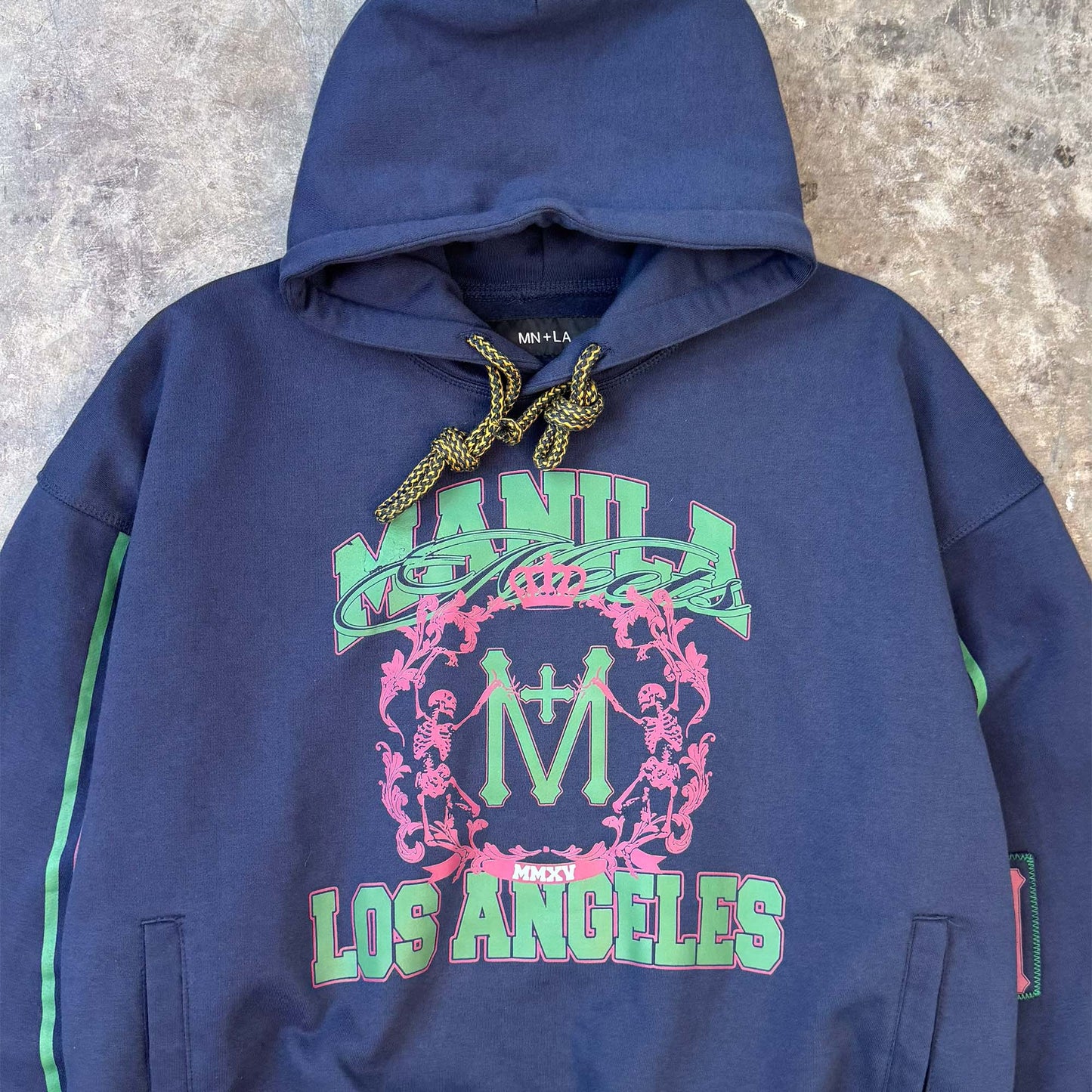 "FAST LANE" HOODIE IN NAVY