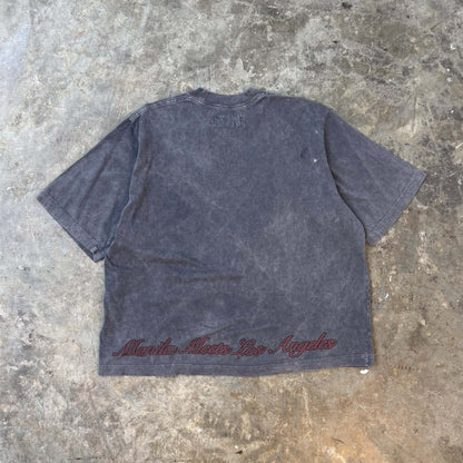 "LEAVE ME ALONE" TEE IN STONE/CASTLETON