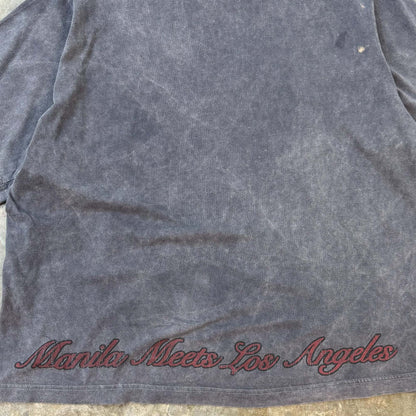"LEAVE ME ALONE" TEE IN STONE/CASTLETON