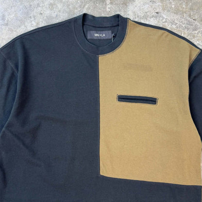 NEEDLEWORK POCKET TEE IN TAIGA