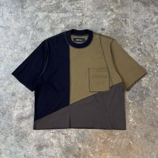 "PATCHWORK" POCKET TEE IN TERRAIN