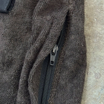 TOWEL TERRY HOUSE SHORTS IN CHARCOAL GREY