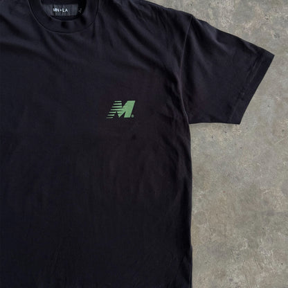 "OUTDOOR EXPLORATION" TEE IN GREEN GLOW