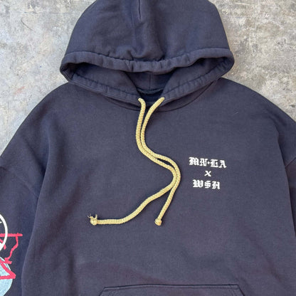 "GLITCH" HOODIE IN ANTHRACITE BY WSH X MN+LA™