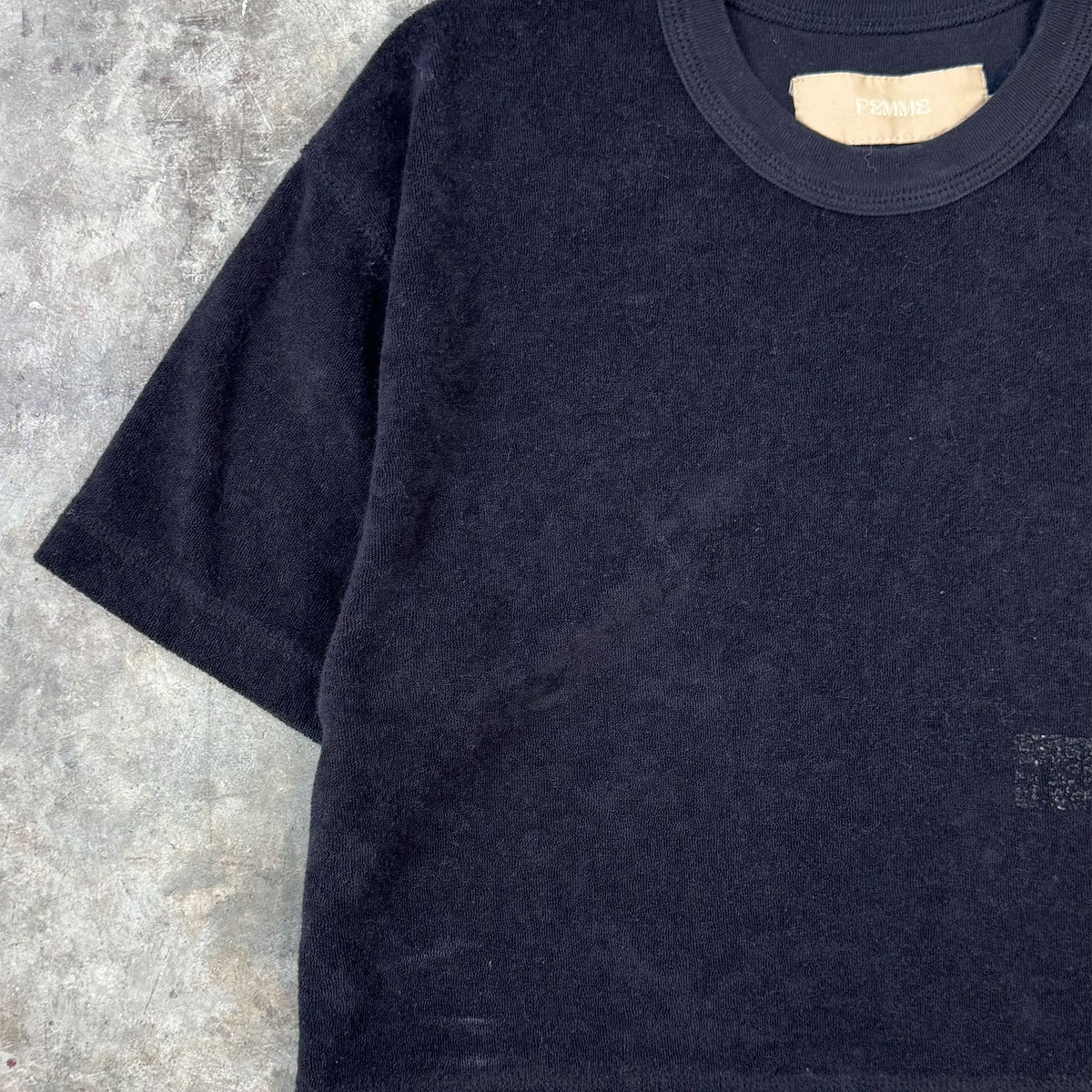 TOWEL TEE IN ANTHRACITE