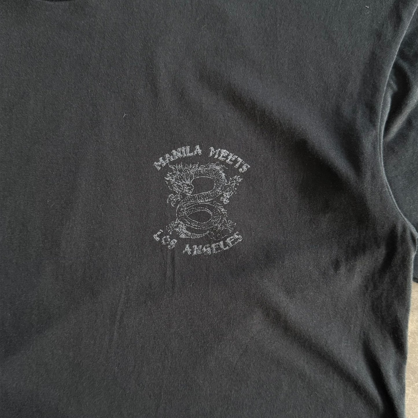 NAUGHTY N' NICE "DRAGON'S LUCK" TEE IN CAVIAR