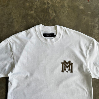 M'$ UNIVERSITY V2 TEE IN WHITE