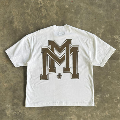 M'$ UNIVERSITY V2 TEE IN WHITE