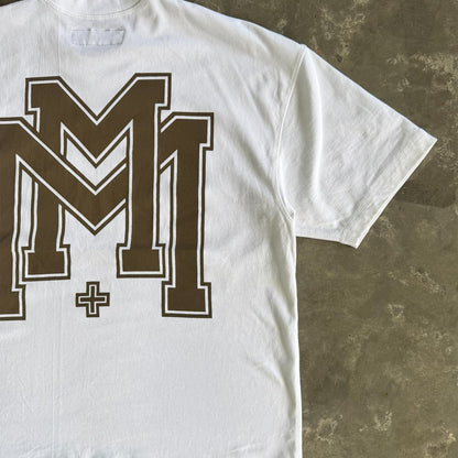 M'$ UNIVERSITY V2 TEE IN WHITE