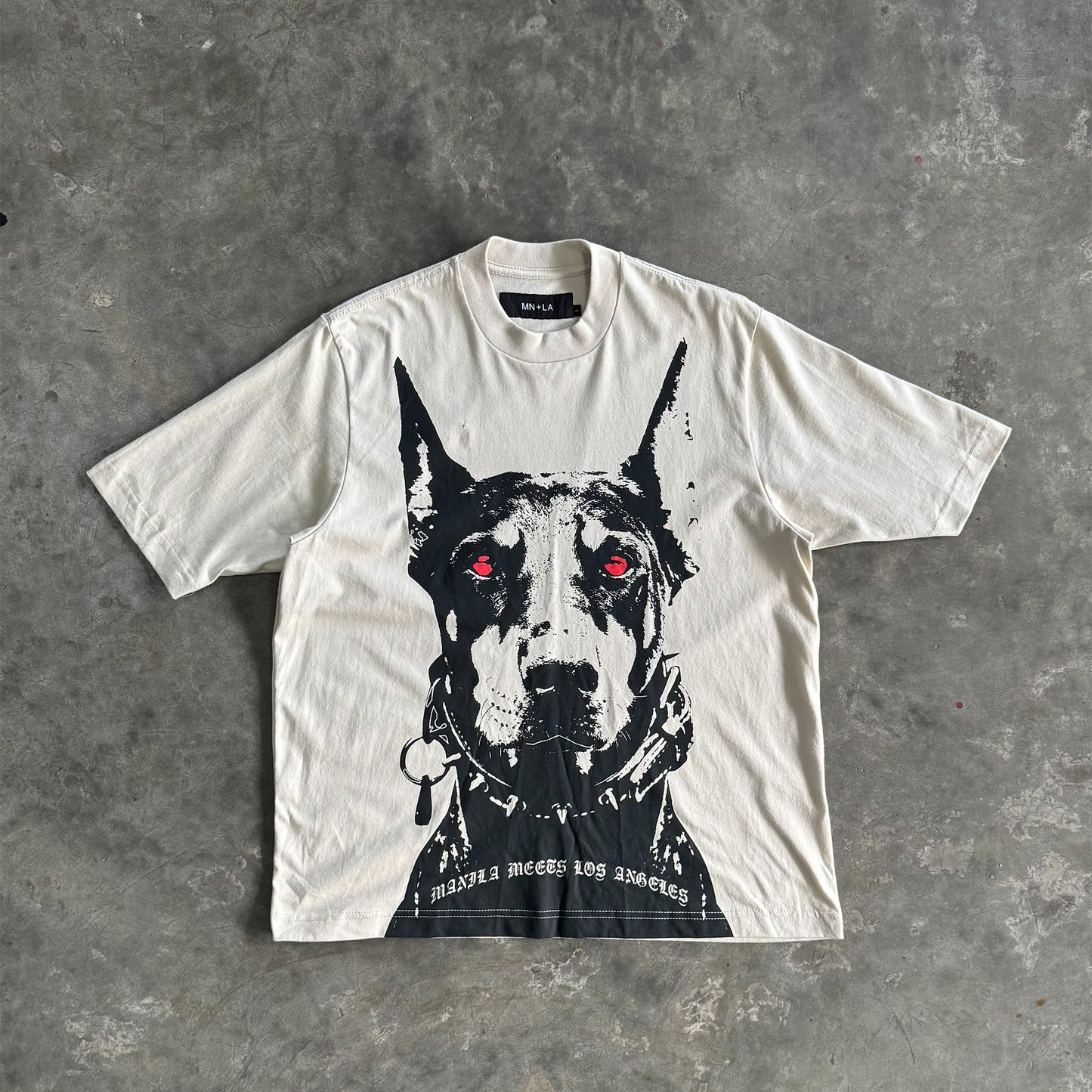 "HELL HOUND" TEE IN OAT
