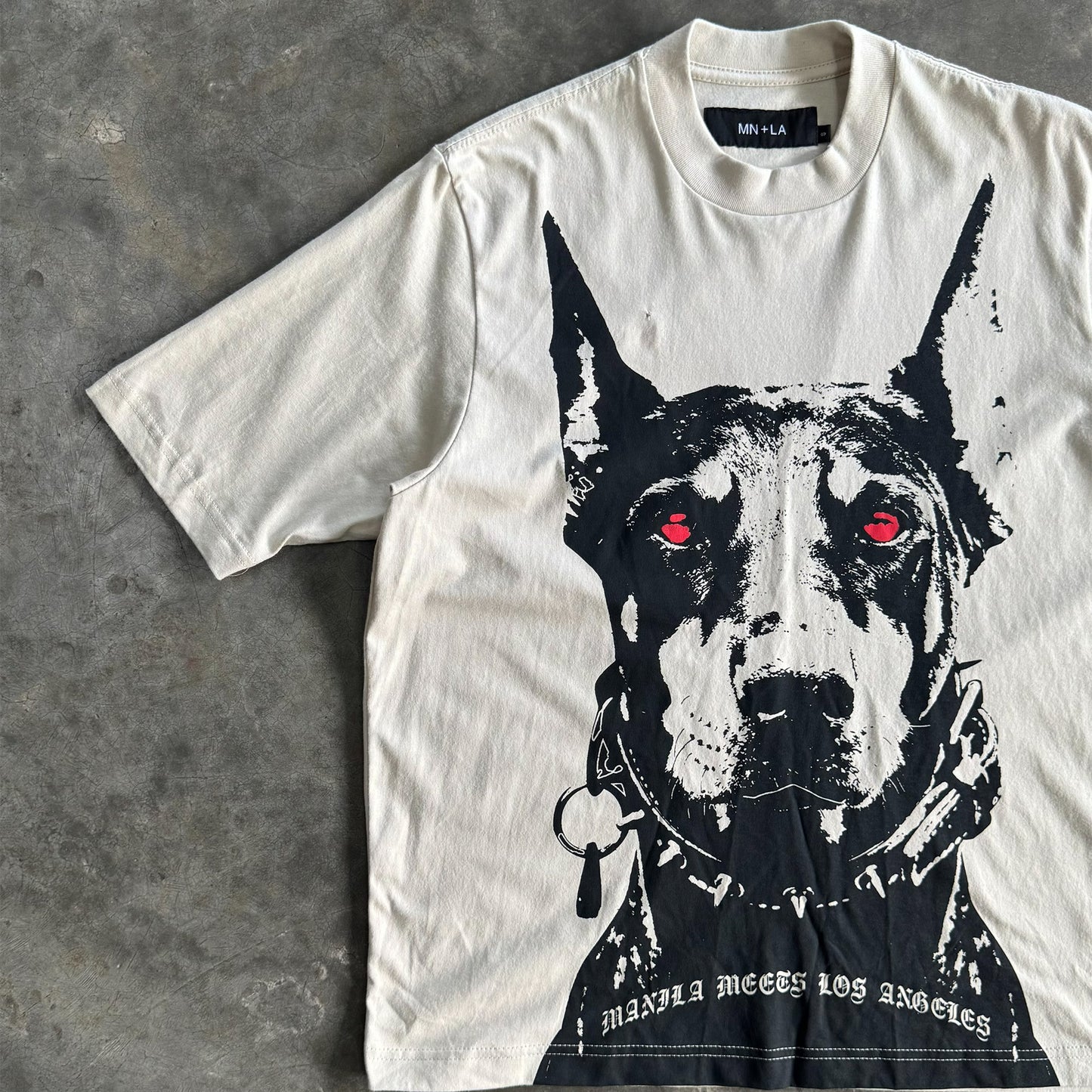 "HELL HOUND" TEE IN OAT