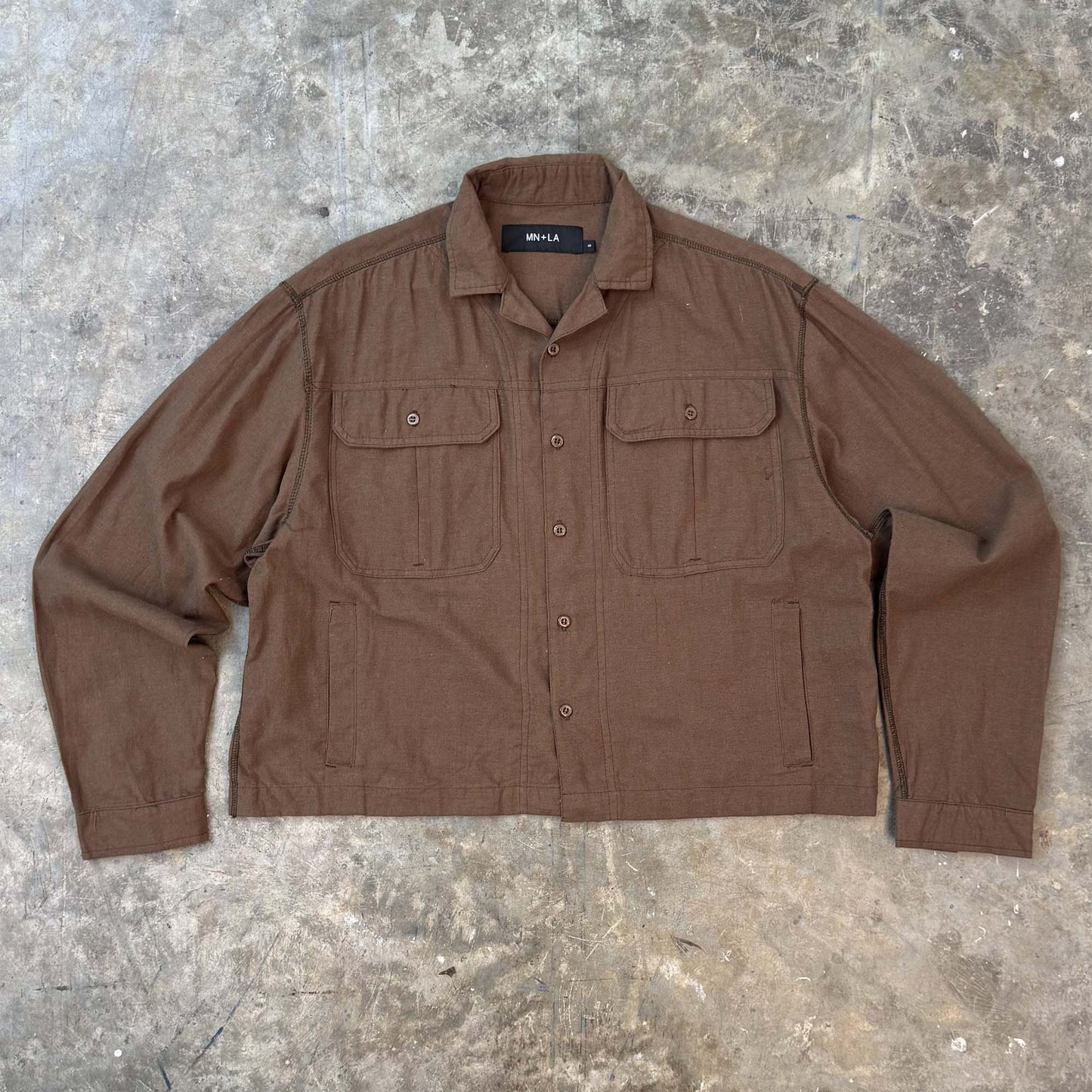 CUBAN L/S SHIRT IN WOOD