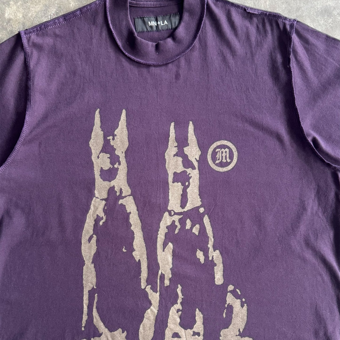 "HELL HOUNDS" TEE IN SHADOW PURPLE