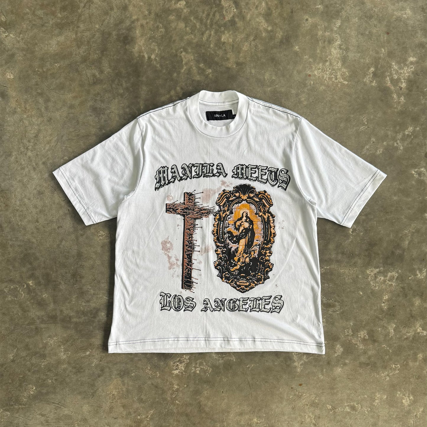 "DIVINE MERCY" TEE IN WHITE