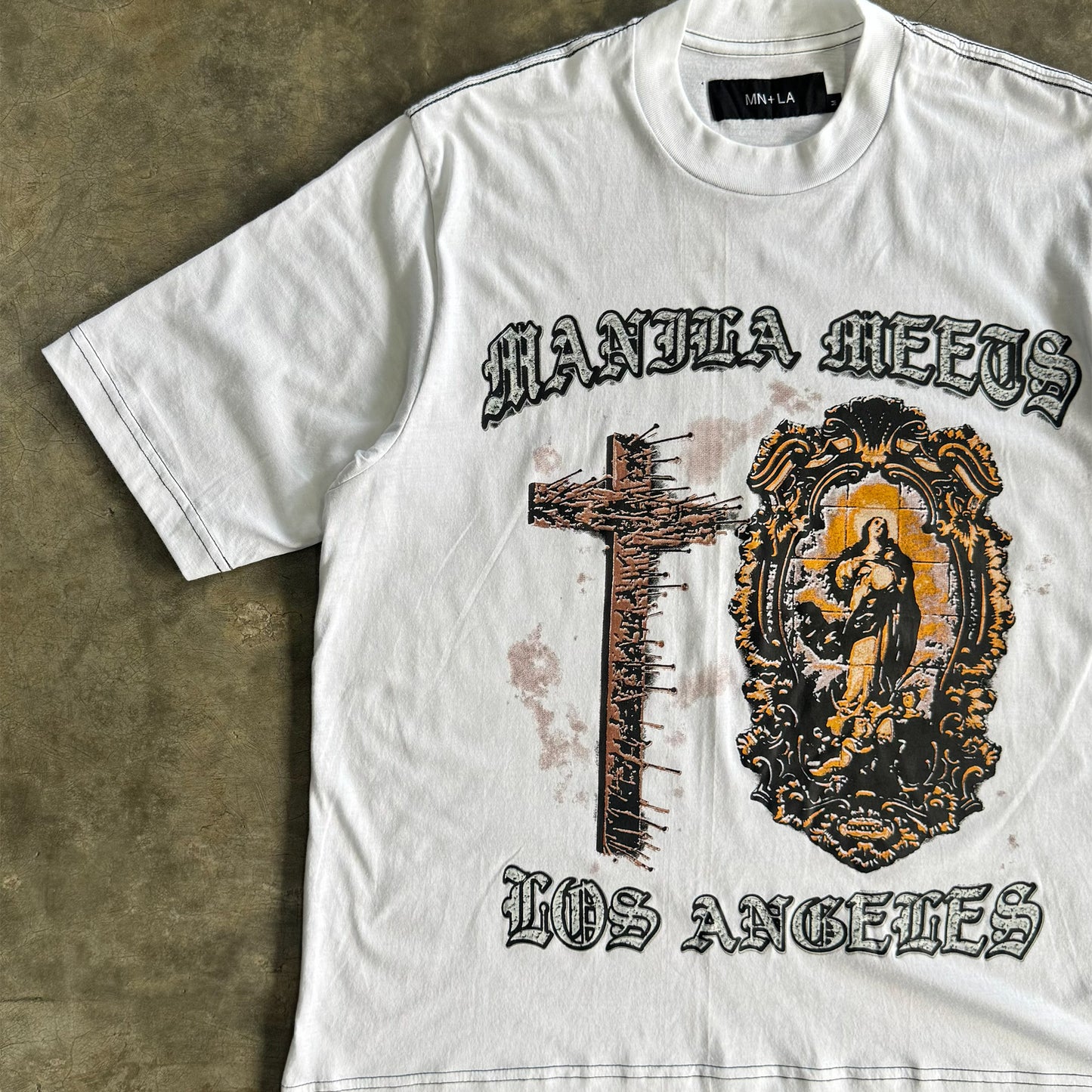 "DIVINE MERCY" TEE IN WHITE